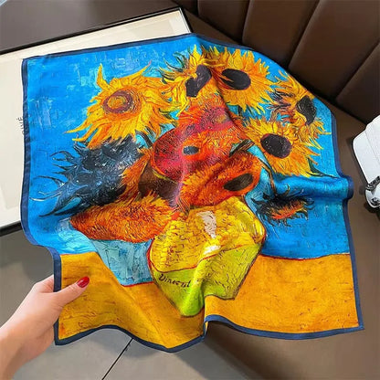 Scarf 100% Silk Bandana Women Square Scarves Wrap Kerchief Spring Fashion Luxury High Quality Headband Hijab Shawls 2026