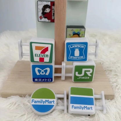 3d Magnetic Fridge Stickers Convenience Store Magnets Light Signs Ornaments Sam'S Supermarket Luminous Light Box Decorative