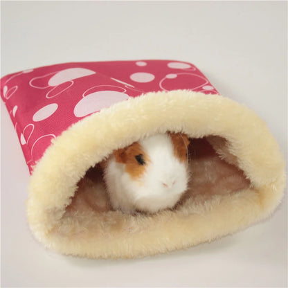 1 PC Random Color Small Pet Hamster Guinea Pig Small Nest Pet Hedgehog Squirrel Hamster Bed Comfortable Warm House for Winter