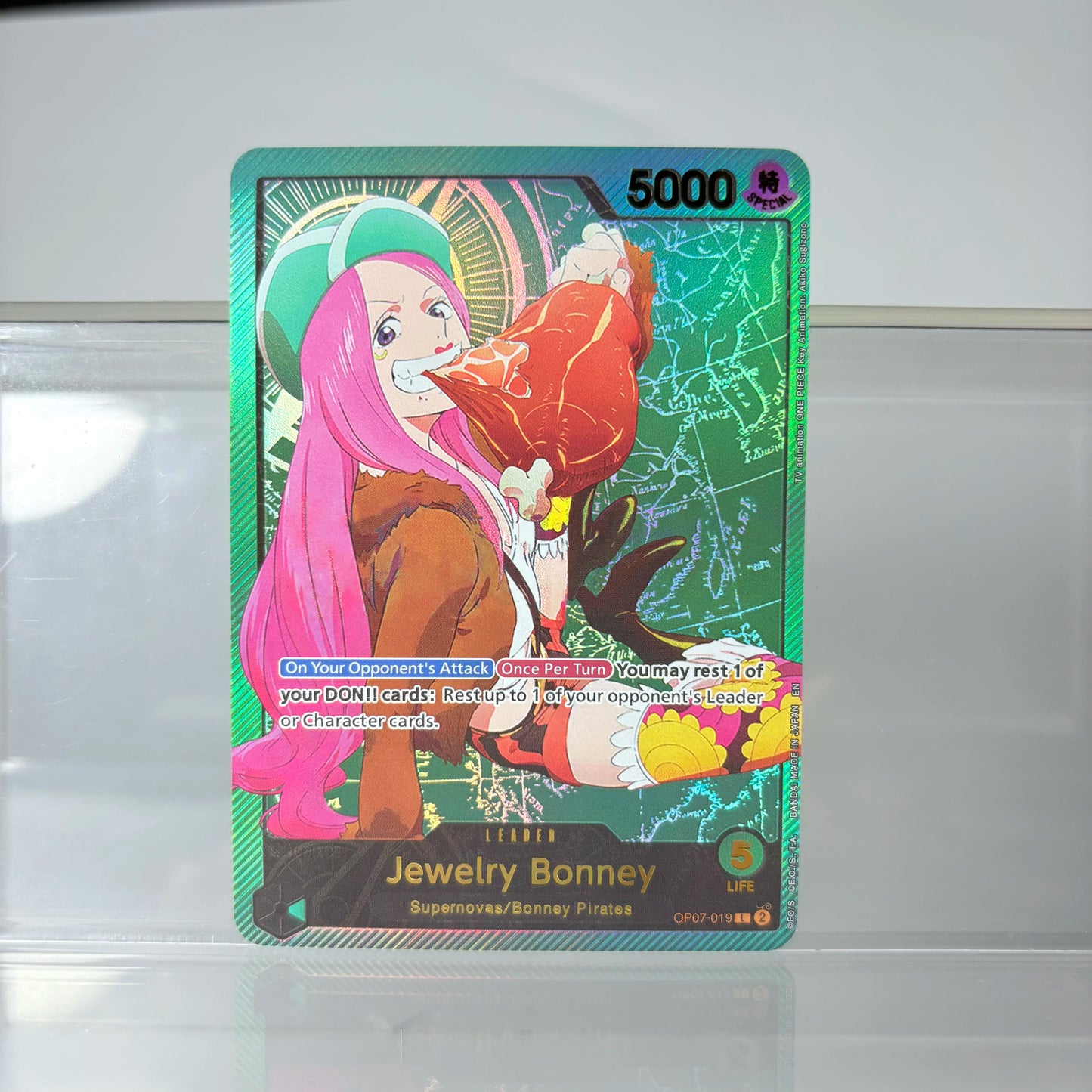 Anime One Piece Game Card English Version Holographic Gilding Jewelry Bonney/Monkey.D.  Luffy/Uta/Chopper Collection Proxy Cards