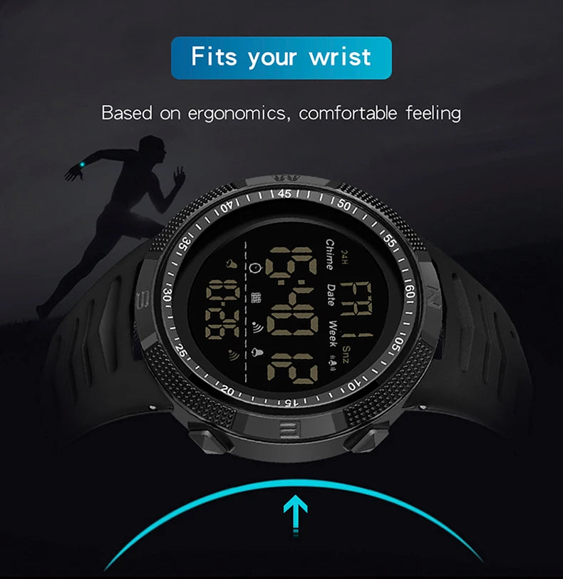 SANDA Brand Military Sport Watch Mens Clock Fashion Digital Wristwatch Shockproof Countdown Watches Waterproof Hour Bracelet