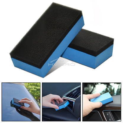 30Pcs Car Ceramic Coating Sponge Automobiles Glass Nano Wax Coat Applicator Pads Sponges for Auto Waxing Soft Polishing Clean
