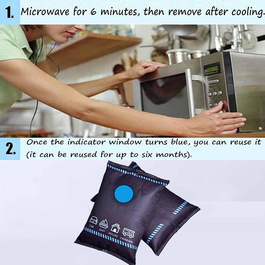 Dehumidification Bag,Professional Car Moisture Absorber Car Interior From Humidity Damage,Home Closet Humidity Absorber Bag