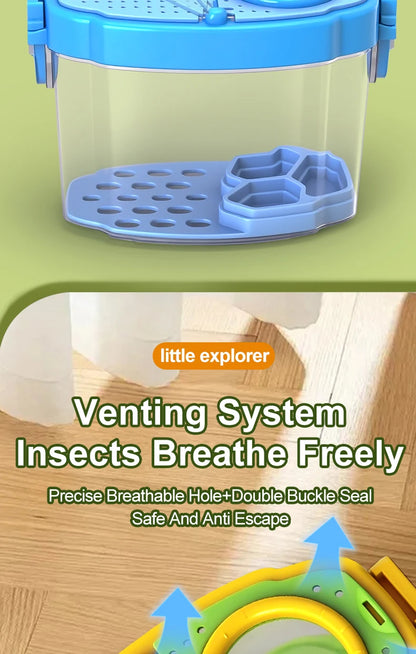 Novel Insect Observation Box Outdoor Collection Telescope Tadpole Butterfly Silkworm Biological Experiment Capture Tool