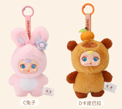 New Cute Milk Candy Keychain Mysterious Blind Box Car Key Decoration Backpack Pendant gift Doll A Birthday Present Blind Box