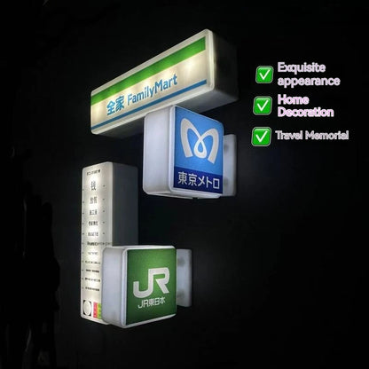 3d Magnetic Fridge Stickers Convenience Store Magnets Light Signs Ornaments Sam'S Supermarket Luminous Light Box Decorative