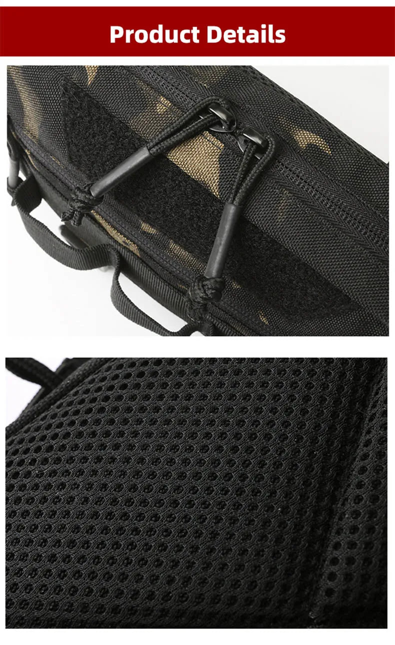 Tactical Chest Vest Bag Backpack Front Rig Pouch Outdoor Camping Cycling Hiking Hunting Climbing Fishing Lure Travel Fanny Pack