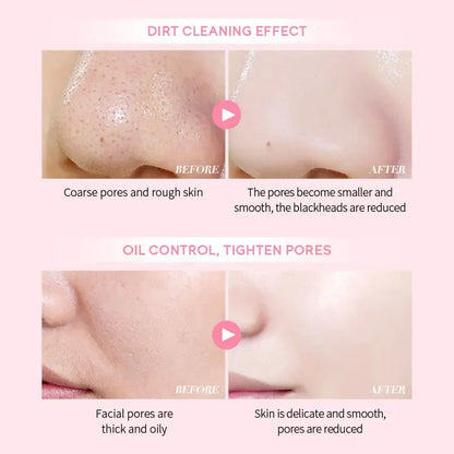Laikou Sakura Mud Mask Deep Cleansing Oil Control Balance Antioxidan Shrink Pores Remove Blackheads Refreshing Facial Mask90/25g