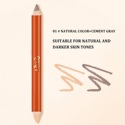 Three dimensional Fine Double Head Contour Pen to Lighten Tear Hole Natural Touch Nose Shadow Contour Holding Highlighter
