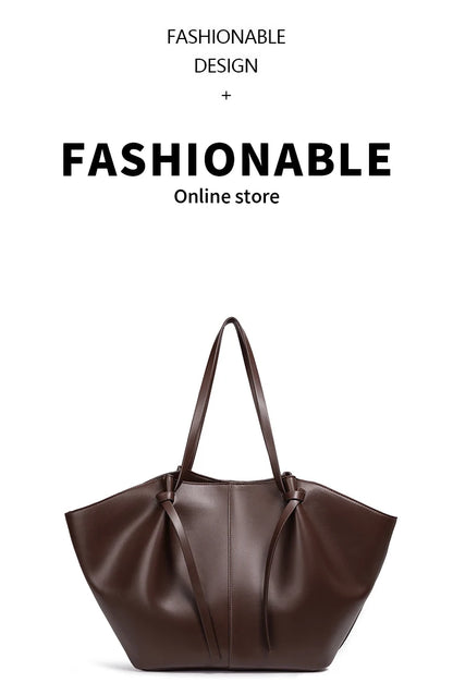 Lightweight Large Capacity 2025 New Bat-Shaped High Street Handbag European and American Style Trendy Single Shoulder Crossbody