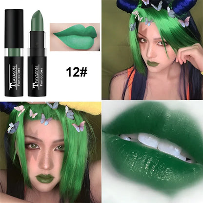 Clay Nude Lip Primer Concealer Cover Dark Lips Stick Long Lasting Gothic Matte Black Halloween White Cosplay Makeup Lip Base