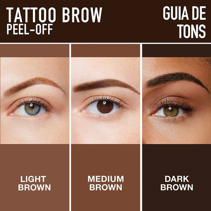 Lasting 3 Days Tattoo Easy Peel Off Eyebrow Gel Cream Types Long-Lasting Smudge-Proof Sweat Resistant  Waterproof Cosmetics