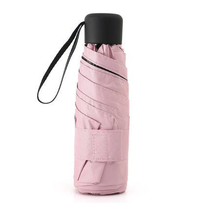 Ultralight Mini Pocket Women's Small Windproof Folding Umbrella Travel Compact Rain Men's Umbrella Sunscreen Umbrella Outdoor Um