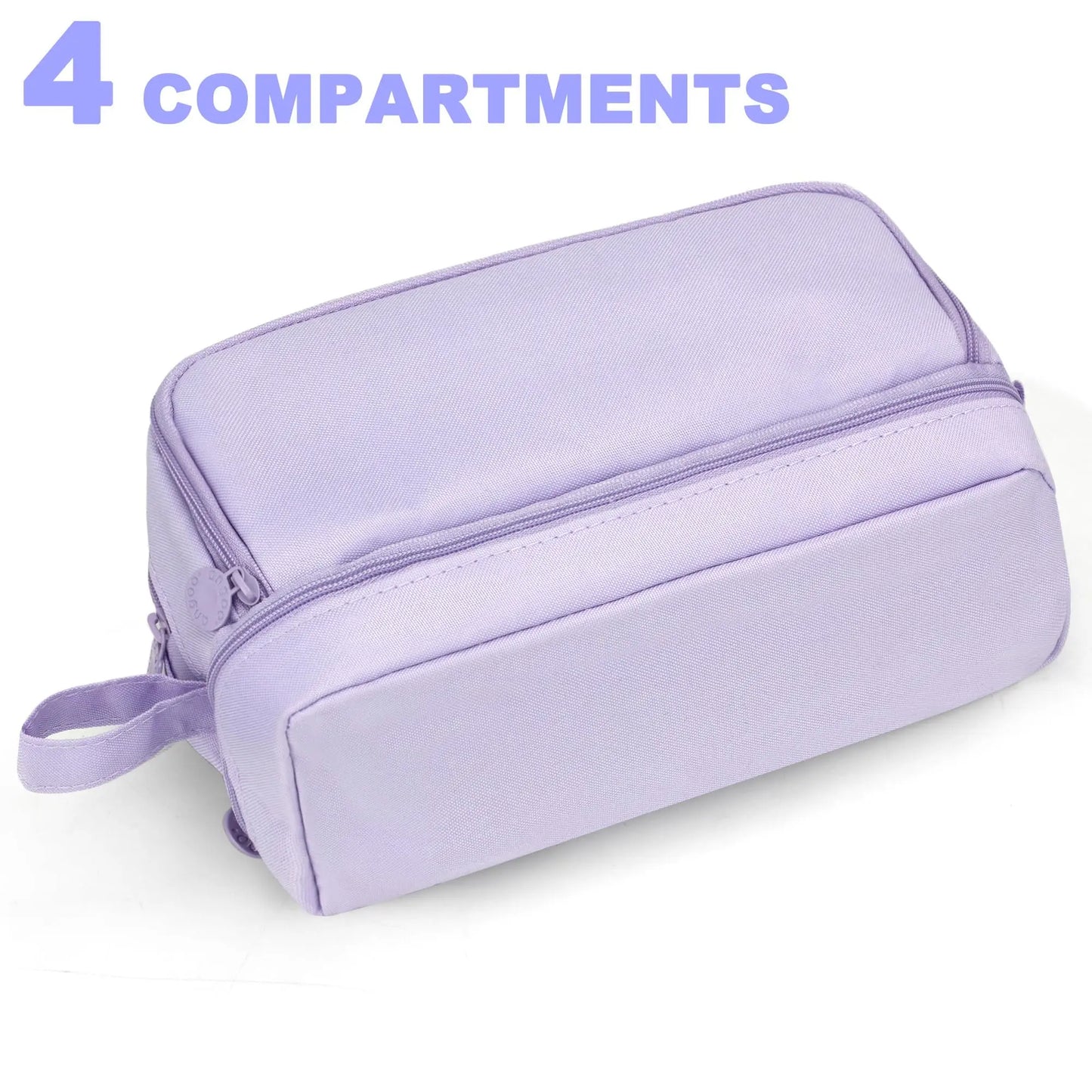 Large-Capacity Portable Pencil Case Minimalist Multi-Compartment Pencil Case Stationery Organizer Desktop Storage Pouch