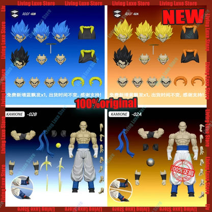 In Stock New Tonsenarttoys Kamione 02A 02B Dragon Ball Z Gojita SHF Super Saiyan SSJ Gogeta Dragon Anime Action Figures Toys