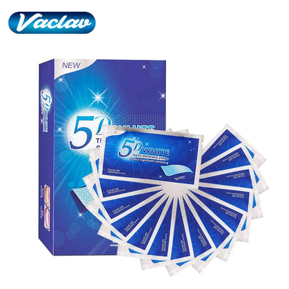 5D White Teeth Whitening Strip Whitening Gel Whiter Strip Removing Smoking Coffee Stain Effective Home Use Tooth Whitening Kit