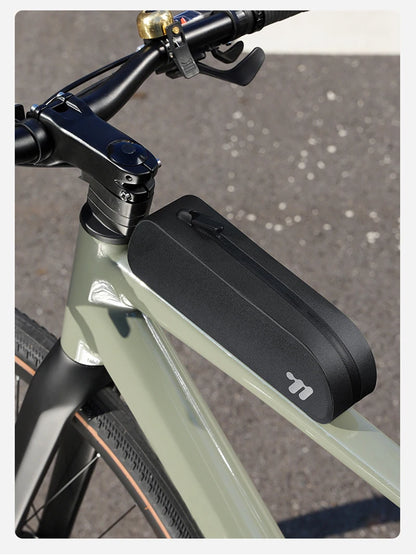 WEST BIKING Bike Top Tube Bag TPU Cycling Front Bag With Screws or Straps Waterproof Windproof Gravel Road Bike Top Frame Bag