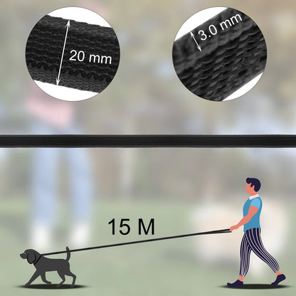 1.5M 5M 10M 15M Medium small Long Dog Leash 10M Latex Silk Easy and Convenient Training Big Dog Leashes