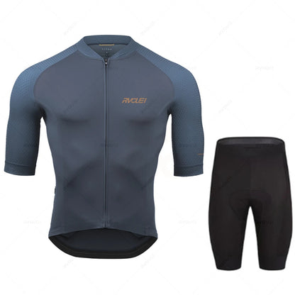 2027 Rvouei Pro Team Bicycle Clothing Men New Road Bike Wear Racing Clothes Breathable Cycling Jersey Set Ropa Ciclismo Maillot