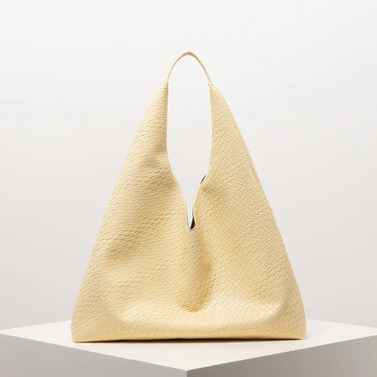 Minimalist Hobo Tote Bag for Women - Retro Elegant Large Capacity Shoulder Bag for Work, Travel & Daily Use