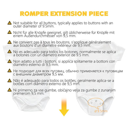 2/4/6/8/10pcs Baby Bodysuit Extender for Baby Boys Girls Kids Romper Crotch Extenter Bodysuit  Diaper Romper Lengthen Extend