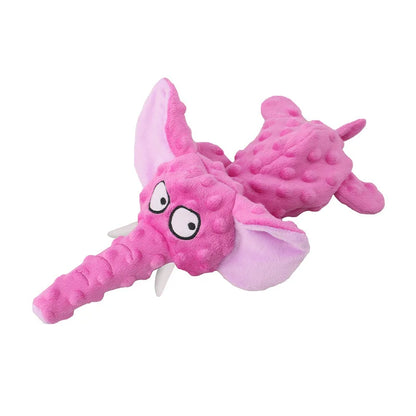 Small Plush Raw Dog Toys Squeak Elephant Shell Durable Toy Dogs Chew Interactive Indestructible Dog Sound Toy Puppy Pet Supplies
