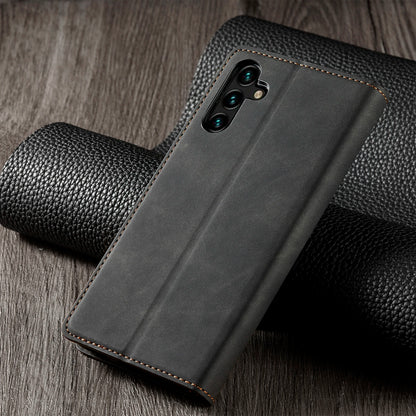 Leather Phone Case For Samsung S26 S25 edge S24 S23 FE S22 Ultra S21 S20 S10 Plus Note 20 10 9 Magntic Flip Card Wallet Cover