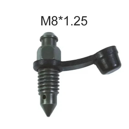 Motorcycle Brake Pump Calipers Exhaust Bleed Screw M8 M10 1.25 1.0 Picth with Rubber Dust Cap for Moped Scooter