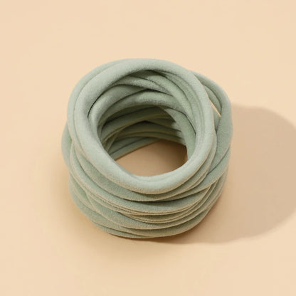 10pcs/lot Nylon Headband Baby Girl Accessories For Children's Hair Elastic Bands For Girls Toddler Headdress Baby Turban