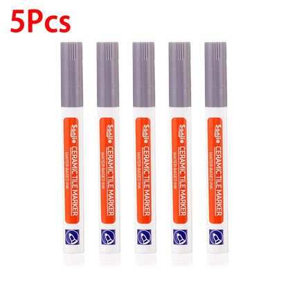 1Pcs Waterproof Ceramic Tile Grout Marker Pen, White Tile Repair Pen with Anti-Mold Filler, Bathroom Floor Tile Gap Cleaning Pen