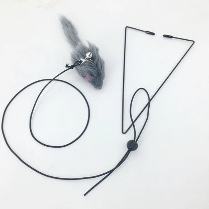 Interactive Cat Toy Cats Mouse Toys Hanging Door Retractable plaything Funny Self-hey kitten Scratch Rope Mouse Toy Pet Products