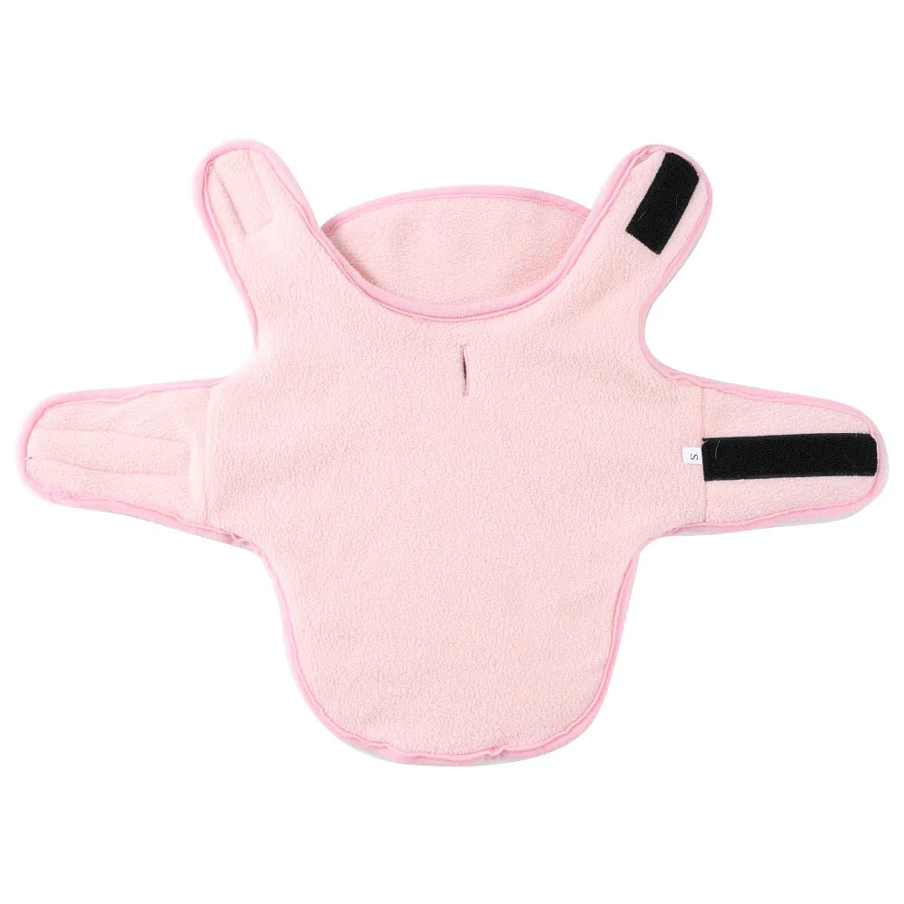 Cute Pet Jacket Coat Adjustable Soft High Neck Kitten Apparel Reversible Warm Fleece Autumn Winter Costume For Small Cats Sphynx