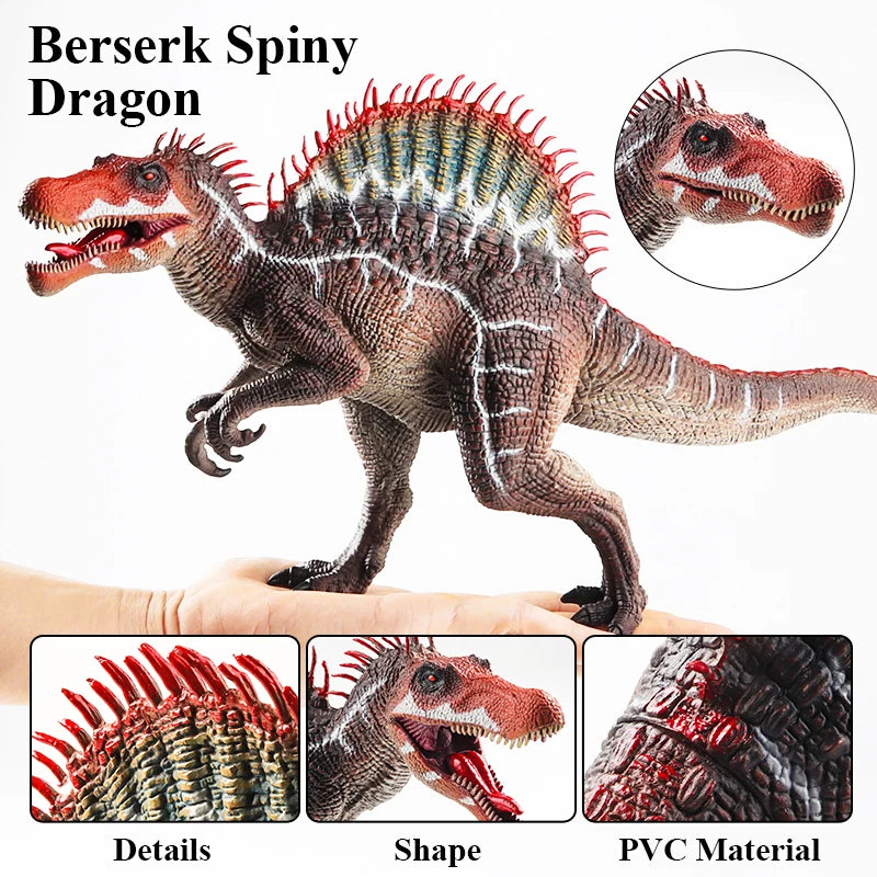 Oenux Jurassic Dinosaur Spinosaurus Indominus Rex Action Figures Open Mouth Tyrannosaurus Animals Model Collection Kid Toy Gift