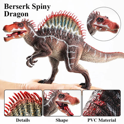 Oenux Jurassic Dinosaur Spinosaurus Indominus Rex Action Figures Open Mouth Tyrannosaurus Animals Model Collection Kid Toy Gift