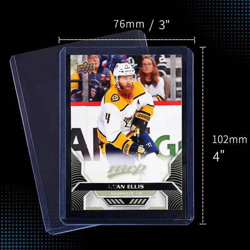25PCS Toploader Card Sleeve 35PT Top Loader Card Protector for PKM 3” X 4“ Standard Size Rigid Hard Card Holder for MTG TCG Card