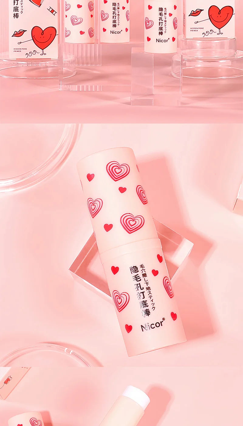 Pre-makeup isolation base stick, less prone to powder sticking, natural makeup effect, matte coverage, and long-lasting makeup
