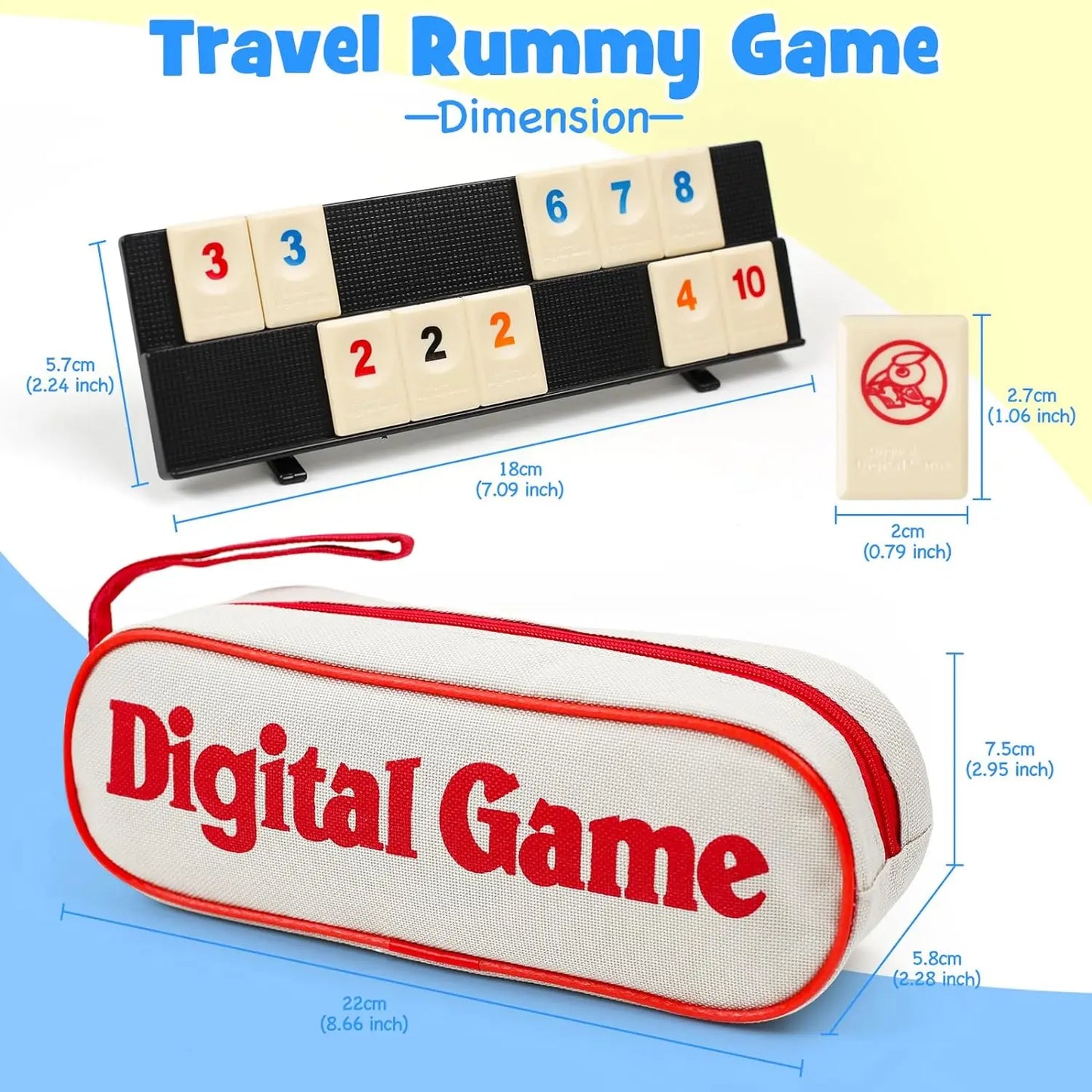 Israeli Mahjong Digital Mahjong Cards Table Game toys Leisure Gathering Multiplayer Board Games Props party game for adults