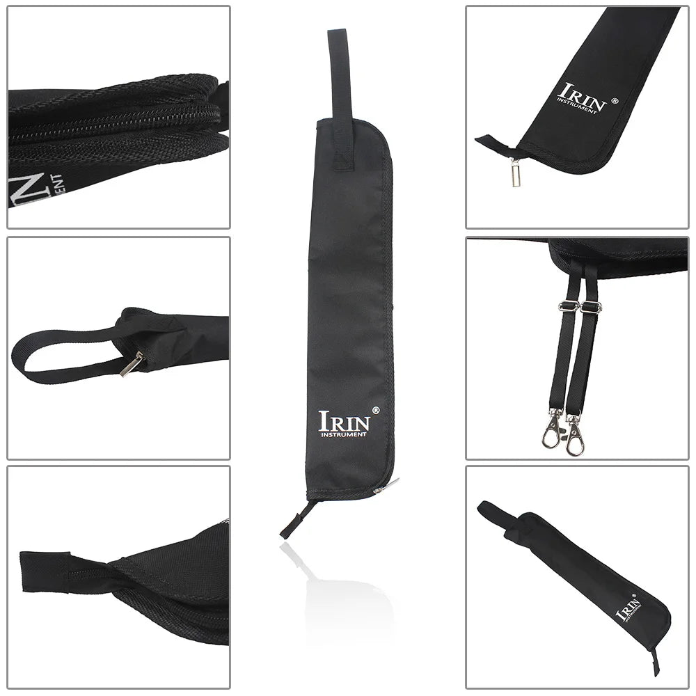 IRIN DrumStick Bag Ethnic Style Oxford Cloth Drumstick Thicken Case Large Capacity Handbag Percussion Instrument Accessories