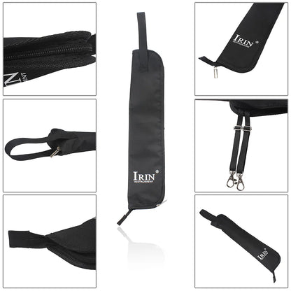 IRIN DrumStick Bag Ethnic Style Oxford Cloth Drumstick Thicken Case Large Capacity Handbag Percussion Instrument Accessories