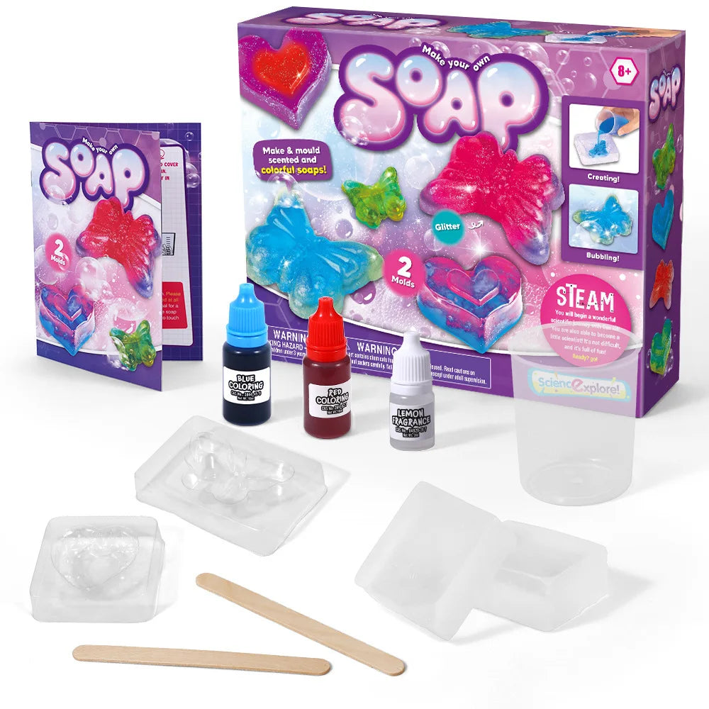 9 SET Science Experiment Kit Magic Science TOY Handmade DIY Soap Puzzle STEM TOYS for Kids Funny Science experiment Explore Gift