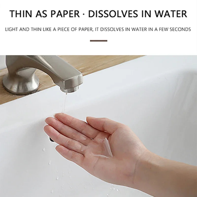 50/150Pcs Travel Soap Sheets Portable Soap Paper Bath Hand Outdoor Travel Cleaning Soap Sheet Fragrance Foam Suitable Camping
