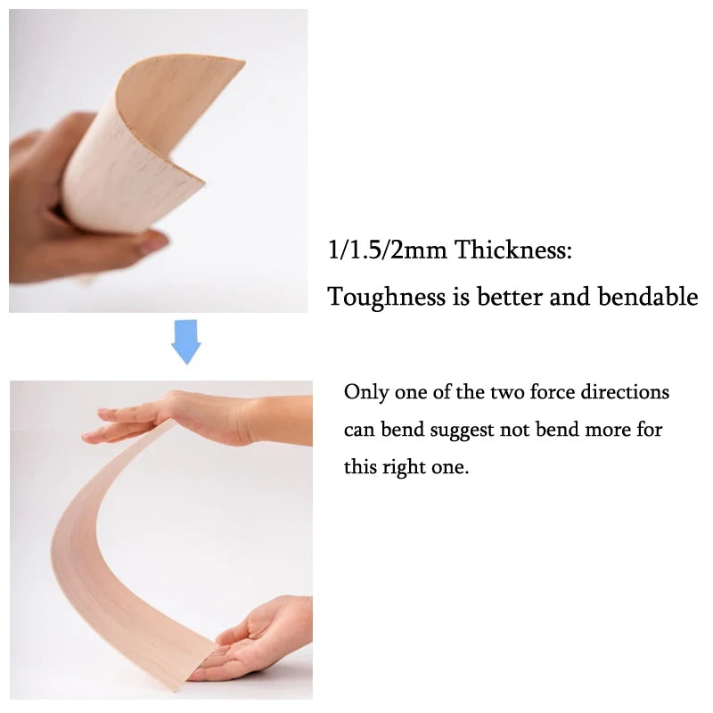 5/10pcs Balsa Wood Sheets Ply 100/200/300mm Long 100mm Wide 1-8mm Thick For Craft DIY Project Wood DIY Craft Accessories