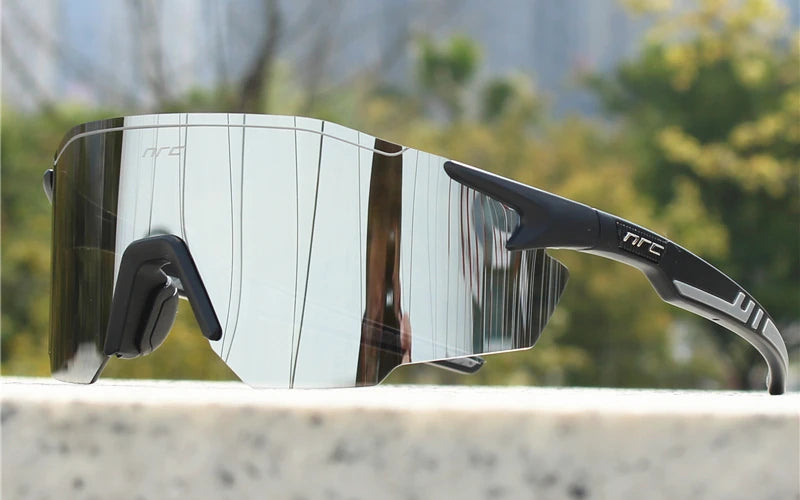 NRC Cycling Sunglasses 1lens UV400 TR90 Sports Bicycle Glasses MTB Mountain Bike Fishing Hiking Riding Eyewear for Men Women