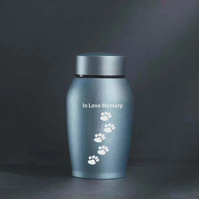 2025 Stainless Steel Dog Ashes Urn Dog Cat Bird Mouse Cremation Ashes Urn Pet Souvenir Jar Sealed Funeral for Dogs Supplies