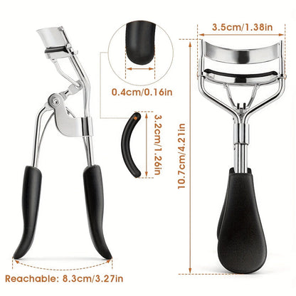 7/15pcs Eyelash Curler Set With Replacement Pads For Women Eyelashes Curling Tweezers Clips Lash Mascara Wands Brush Makeup Tool