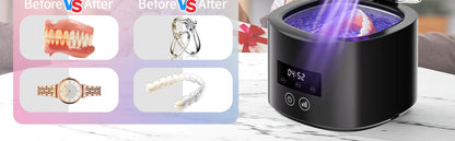 NEW HOT Small portable cleaning machine full-automatic household cleaning jewelry braces contact lens cleaner