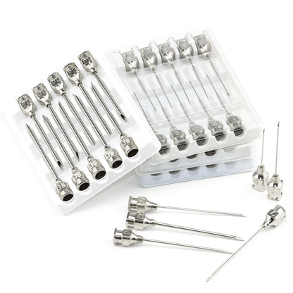 10pcs Stainless steel veterinary needles Syringe Dispensing Needle For Farm,Fluid Supplement,Livestock, Poultry,Glue Dispensing