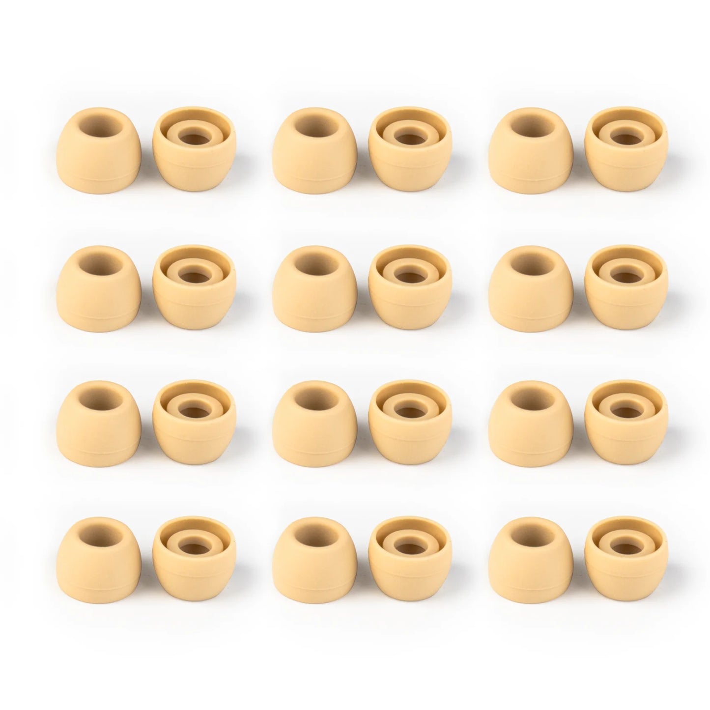 KBEAR 4540 Coffee Silicone Eartips Ergonomically Designed Earcap Optional XS/S/M/L Size and Combination Set Comfortable Earmuffs