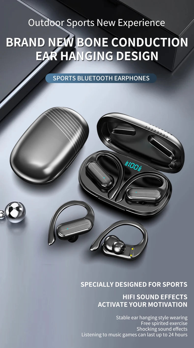 Wireless Bluetooth Headset HD Sound Quality Stereo Universal Headset Touch Light Low Price without the packaging box