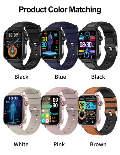 2025 New 24-Hour Health Monitoring Smart Watch Men Uric Acid Blood Lipids Heart Rate Bluetooth Call Smartwatch Women